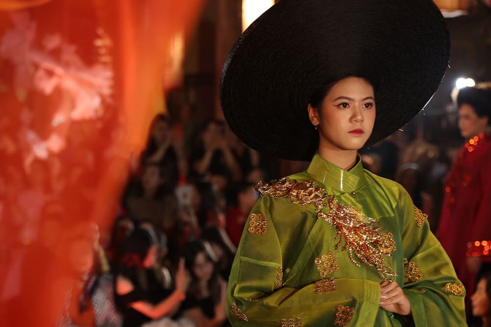 Designer David Minh Duc returns to introduce a special Ao Dai collection in Hanoi. Photo: Character provided
