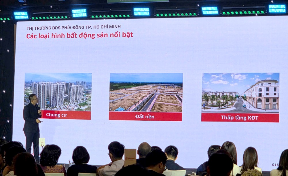 Mr. Nguyen Quoc Anh - Deputy General Director of Batdongsan.com.vn - commented that the land market in the East of Ho Chi Minh City is recovering. Photo: Nhu Ha