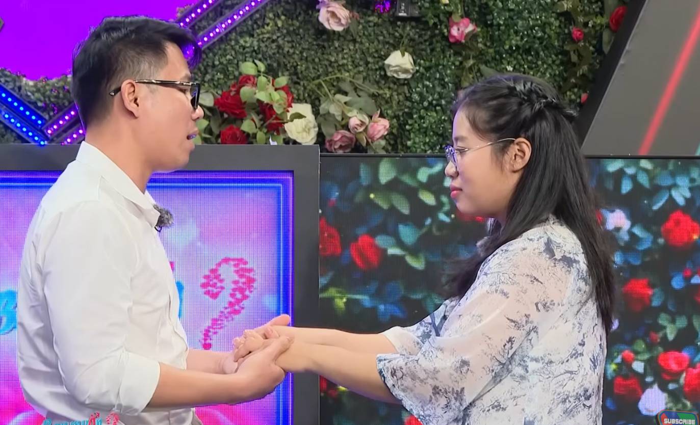 The couple at "You want to date". Photo: Producer.