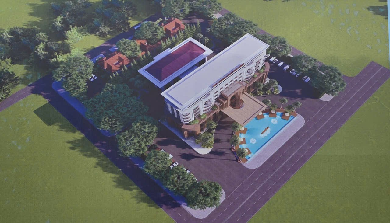 Proyecto de construccion de la Casa de huespedes de la provincia de Ninh Binh construida en el barrio de Hoa Lu con una superficie total de casi 12.000 m2. Foto: Nguyen Truong