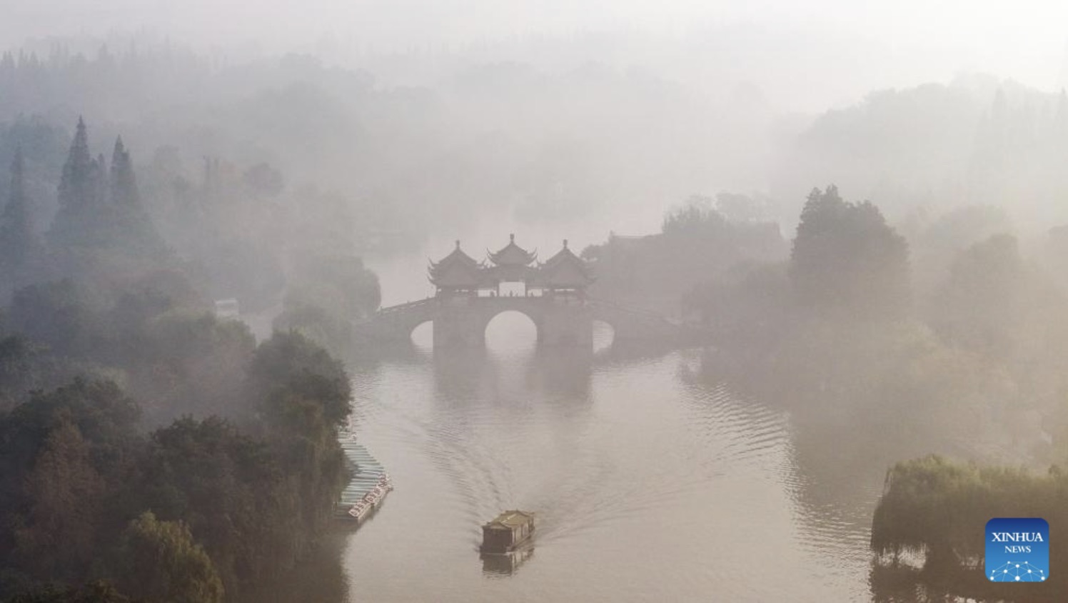The cold air is forecast to strengthen across China and gradually move south. Photo: Xinhua