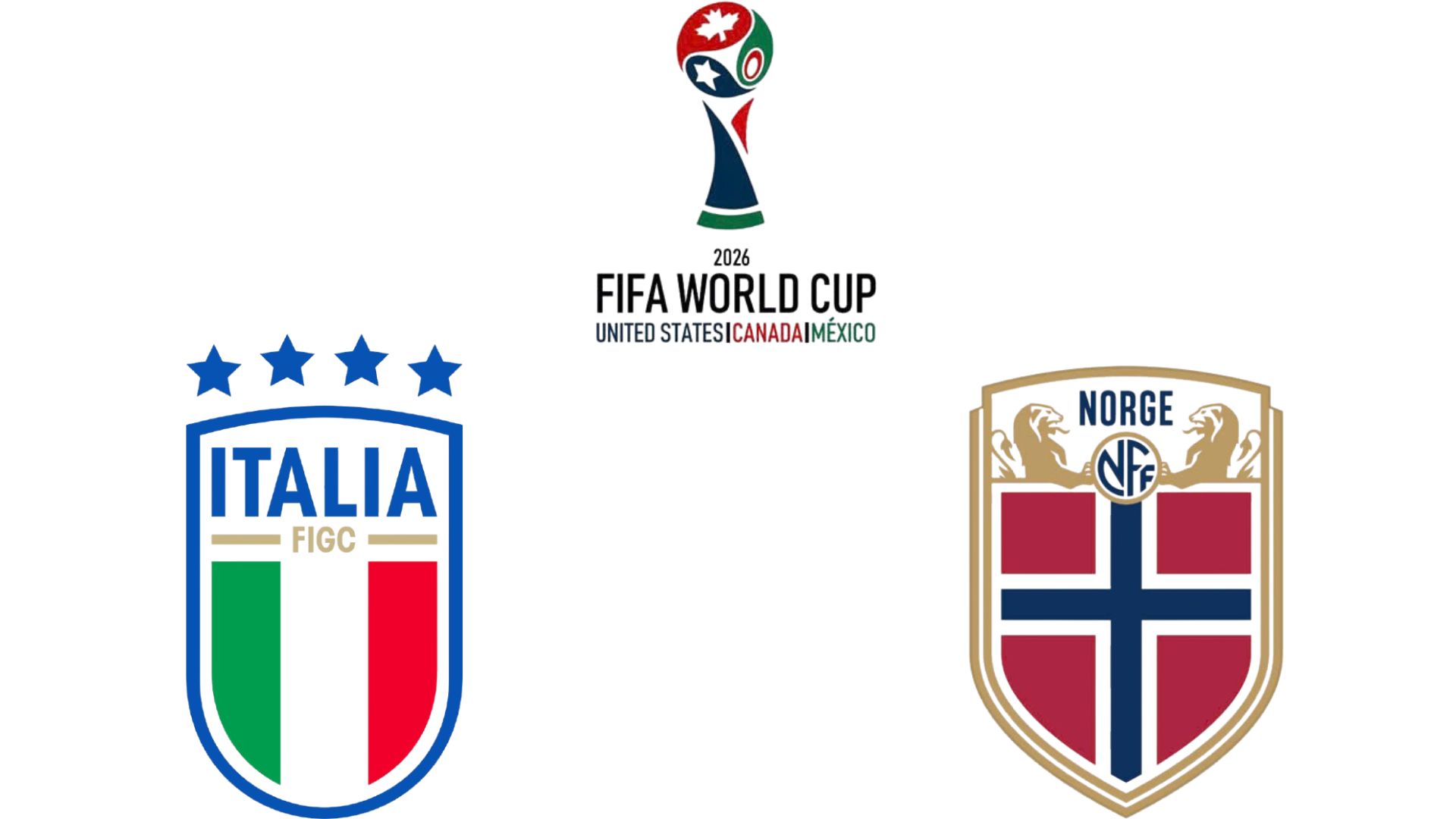 Italia se enfrenta a Noruega en la fase de clasificacion para la Copa Mundial de 2026. Grafico: Van An
