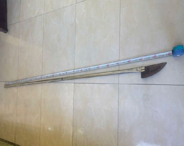 Hung khí các đối tượng sử dụng để thực hiện tội phạm. Ảnh: Công an Bắc Ninh  