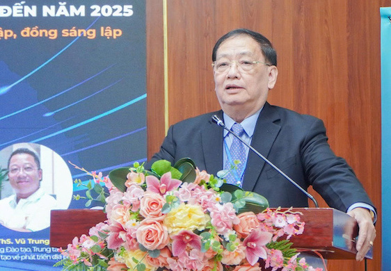 PGS.TS To Ngoc Hung, Hieu truong Truong Dai hoc Hoa Binh. Anh: BTC