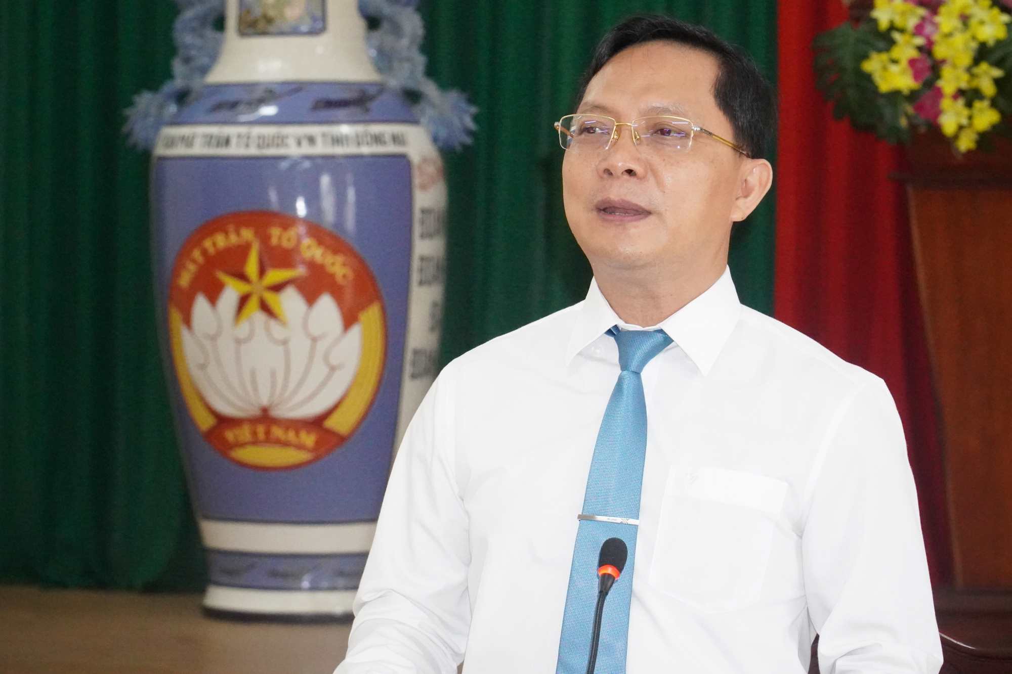 Pho Chu tich Thuong truc Uy ban Mat tran To quoc Viet Nam tinh Dong Nai Ha Anh Dung. Anh: Ha Anh Chien