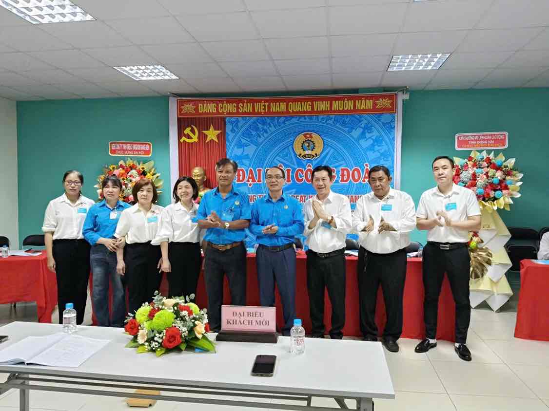 The Trade Union of Great Kingdom Giang Dien Company Limited held its 2nd Congress, term 2025 - 2030. Photo: Dong Nai Provincial Federation of Labor