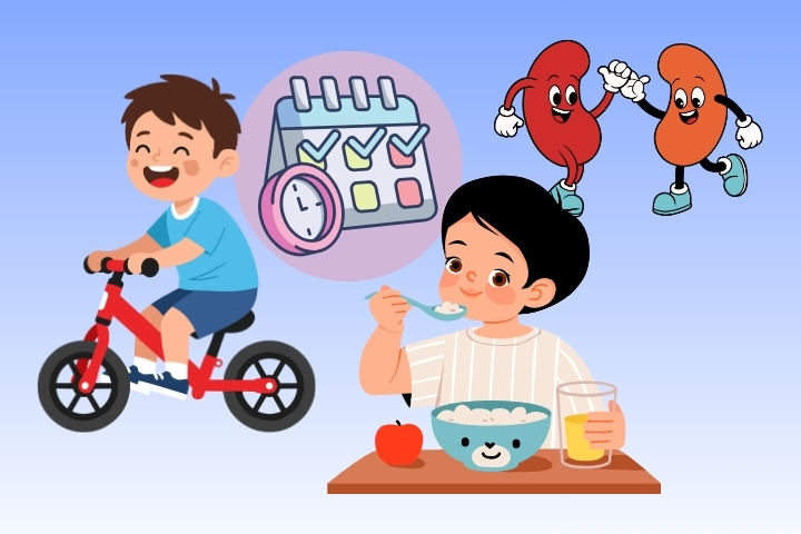 Maintaining 4 daily habits to keep children's kidneys healthy