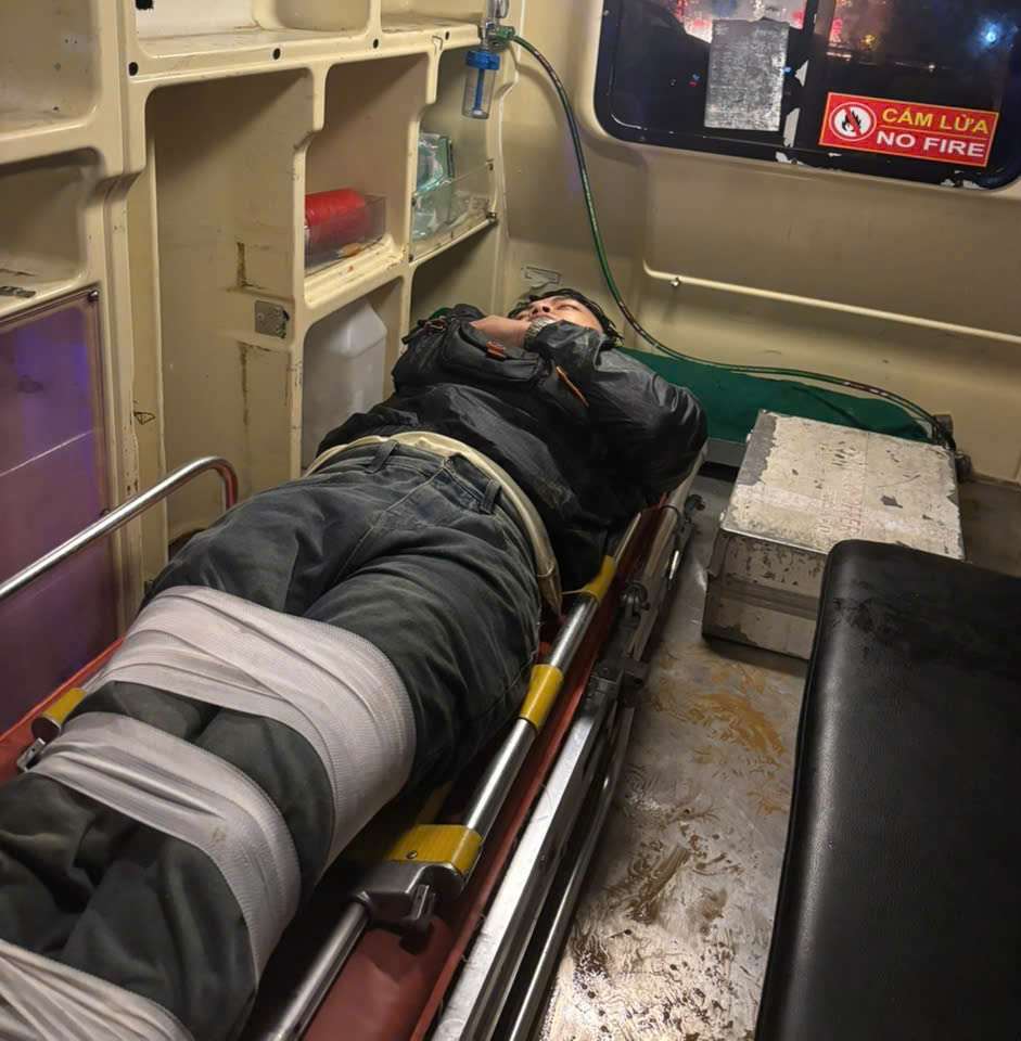 Hinh anh mot so nan nhan trong vu sat lo vui xe khach Phuong Trang o deo Khanh Le. Anh: Huu Long