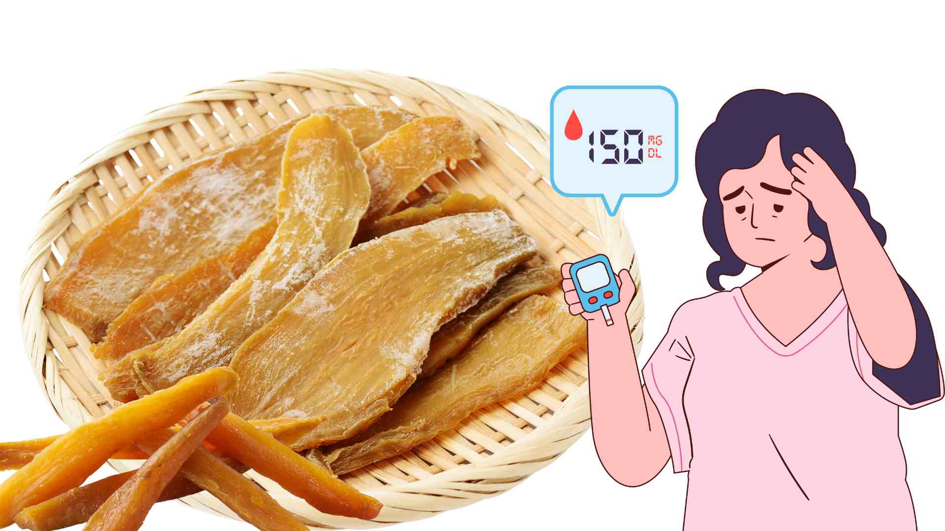 Dried or dried sweet potatoes have an impact on blood sugar. Graphics: Ha May