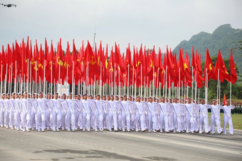 The Party and Fatherland flags will participate in the parade for the National Day on September 2, 2025. Photo: Tran Vuong