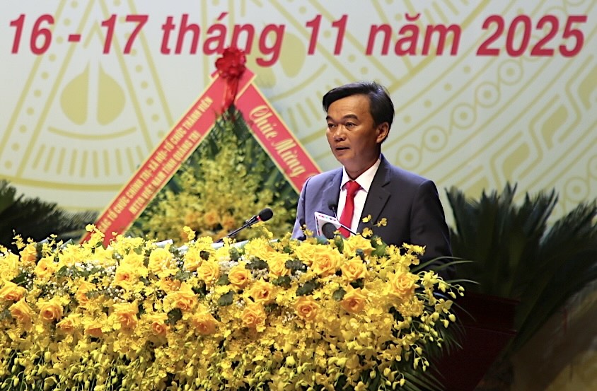 Ong Nguyen Chien Thang - Pho Bi thu Tinh uy, Chu tich Uy ban MTTQ Viet Nam cho biet, doan ket mo ra giai doan phat trien moi cho tinh. Anh: Cong Sang