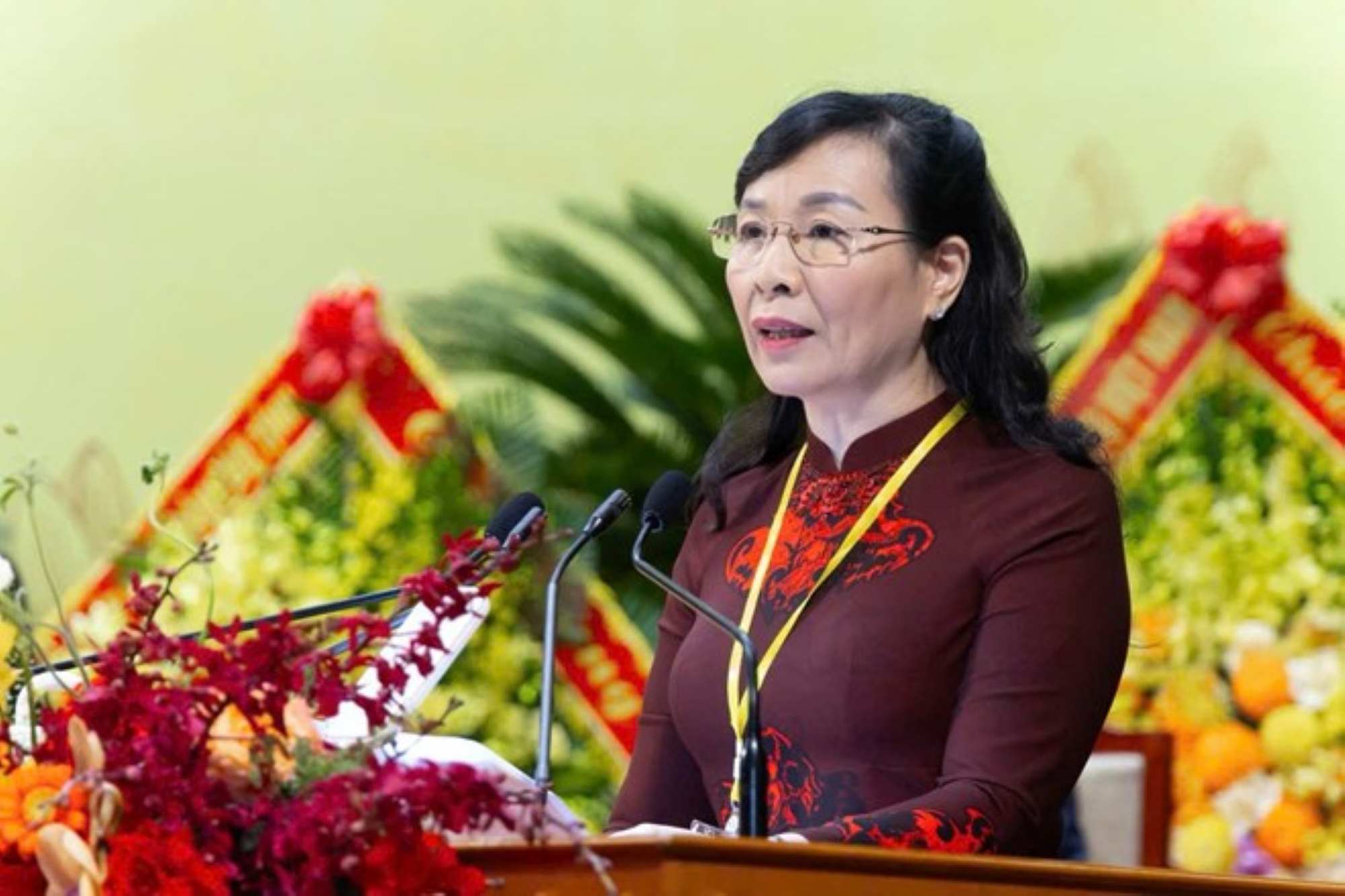 La camarada Nguyen Thi Ha miembro del Comite Permanente del Comite del Partido Provincial y Presidente del Comite del Frente de la Patria de la provincia de Bac Ninh. Foto: Van Truong