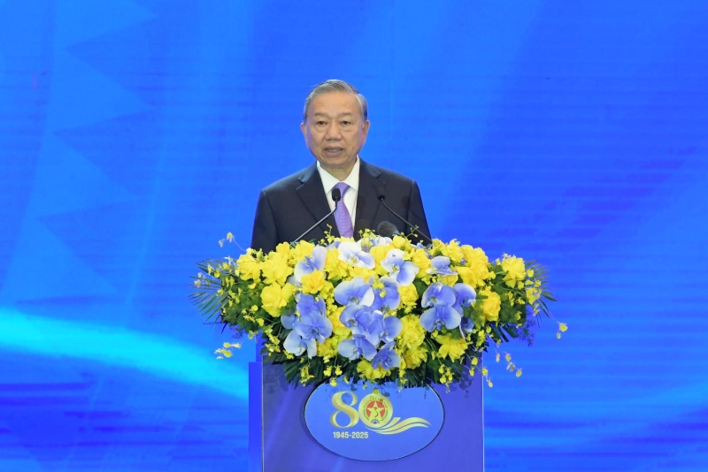 General Secretary To Lam gave a speech at the 80th Anniversary of the Vietnam Inspectorate Traditional Day Ceremony. Photo: Government Inspectorate