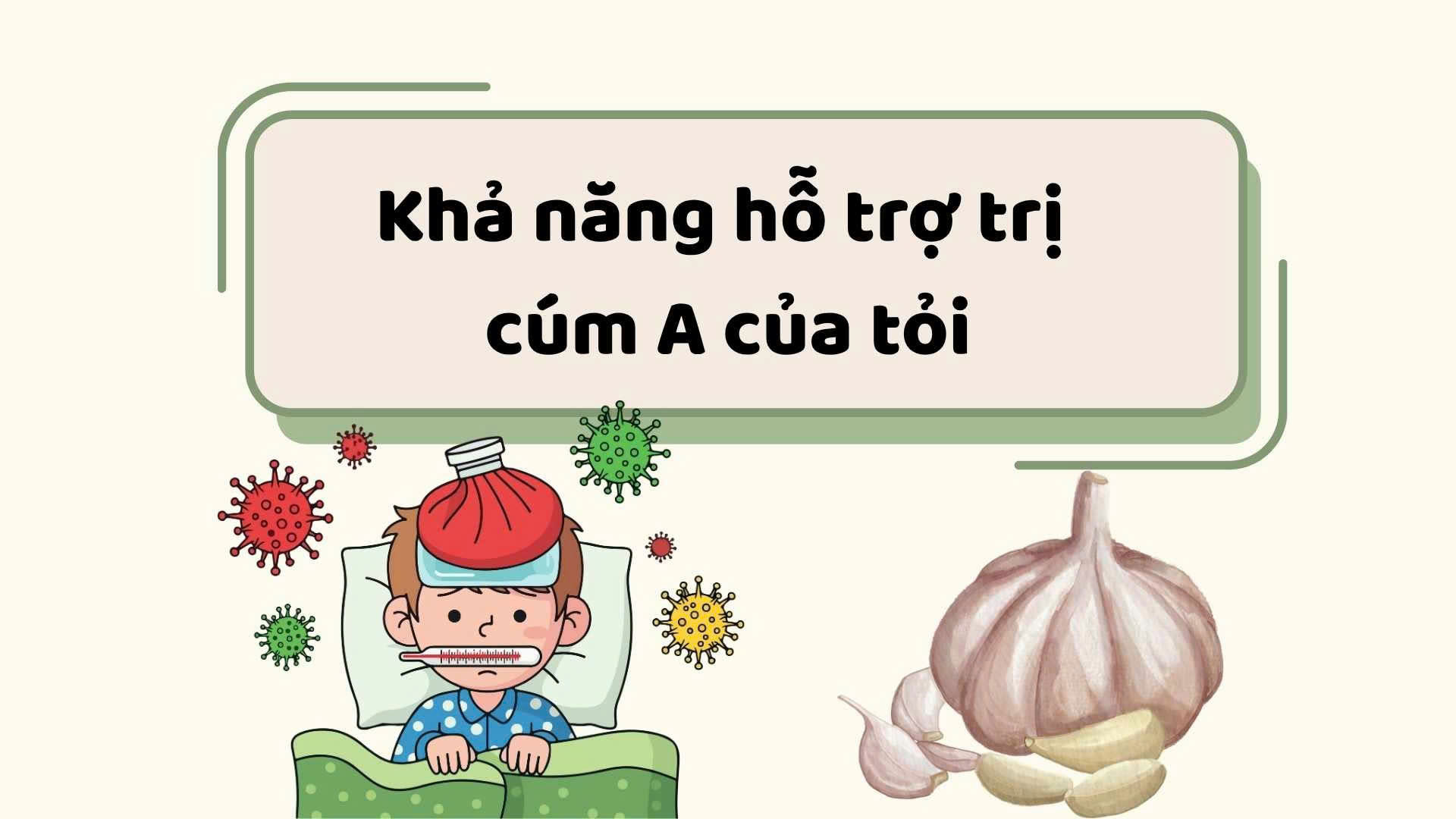 The ability of garlic to help treat influenza A