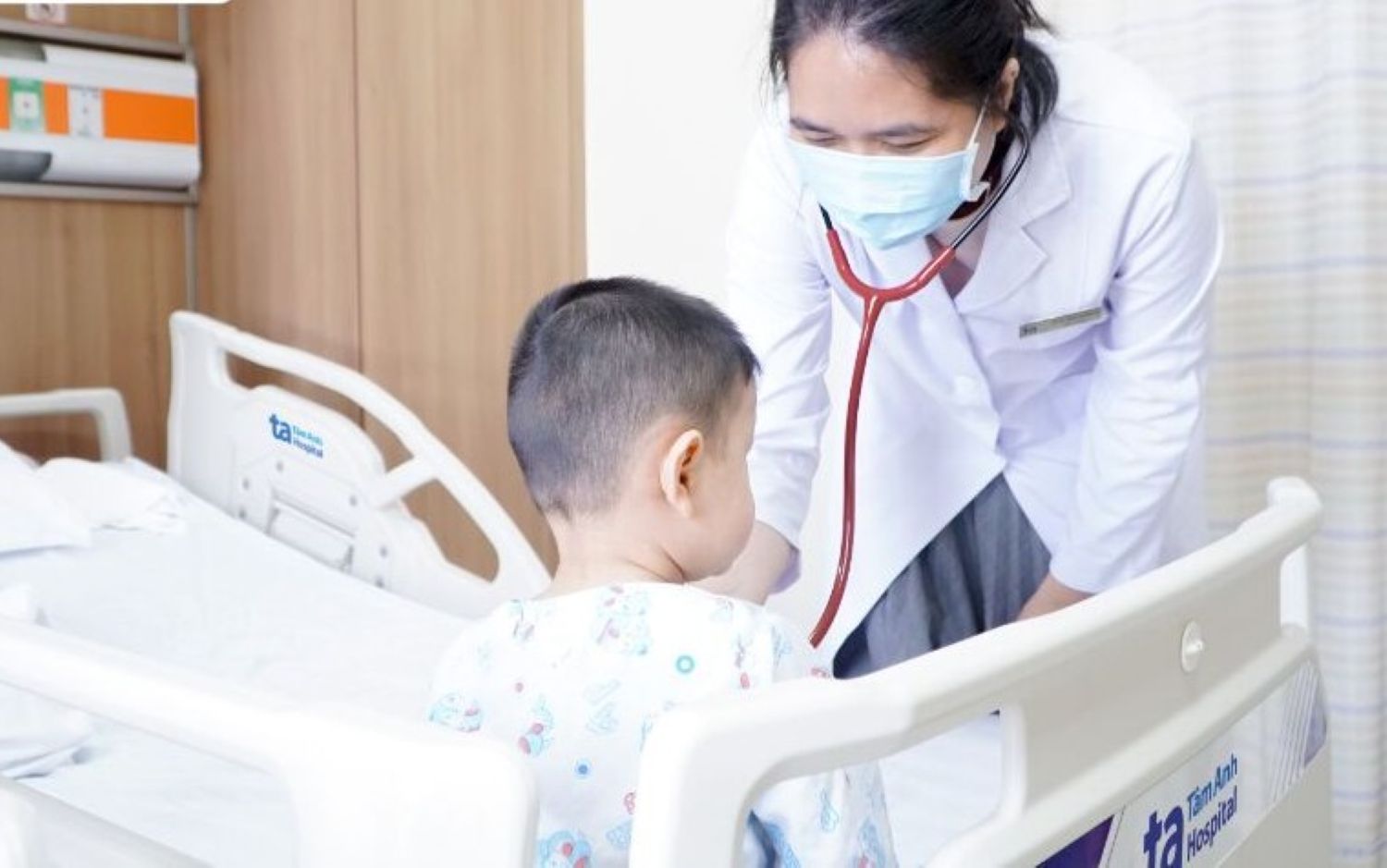 Children infected with influenza A virus. Photo: Provided by the hospital