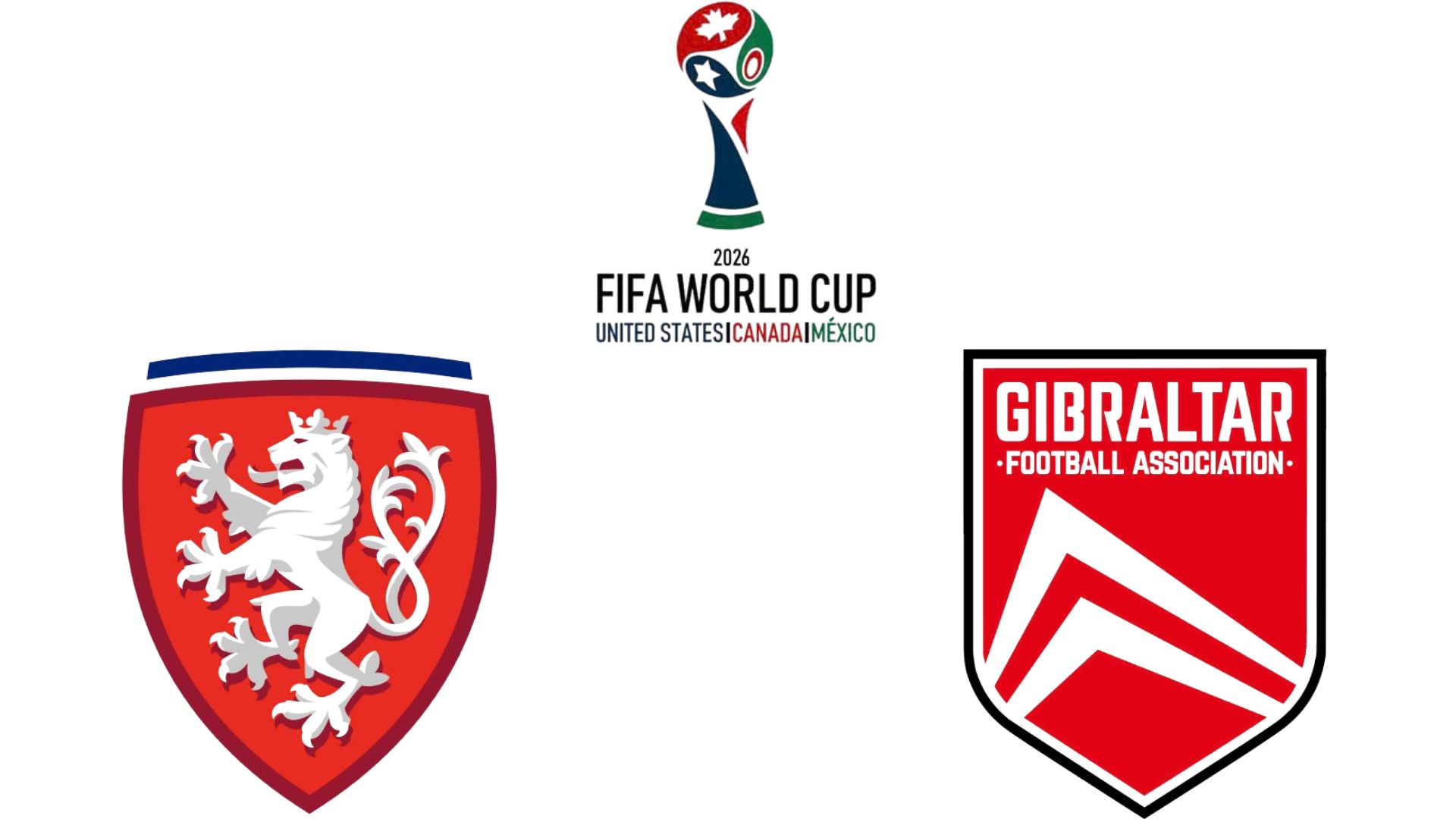 Republica Checa se enfrenta a Gibraltar en la fase de clasificacion para la Copa Mundial de 2026. Grafico: Van An