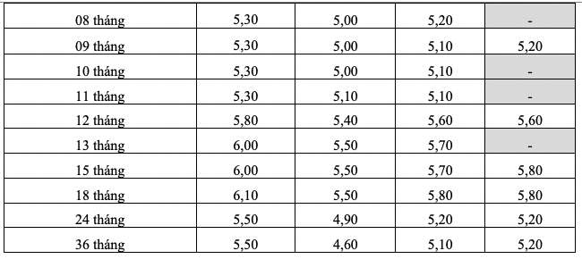 Bieu lai suat tiet kiem online cua HDBank. Anh: HDBank