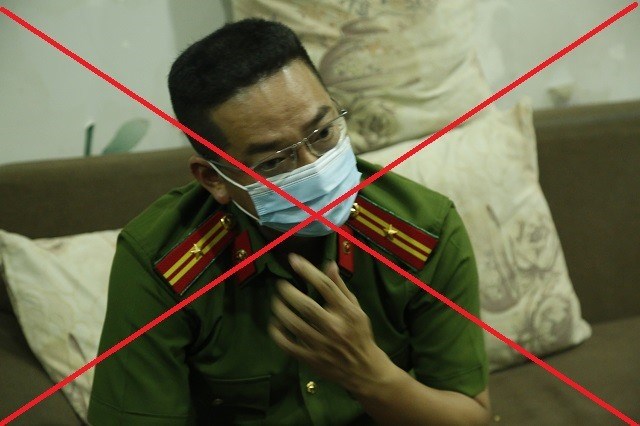 Las personas que falsifican uniformes de la Policia Popular pueden ser multadas con hasta 30 millones de VND. Foto proporcionada por la Policia de Binh Duong