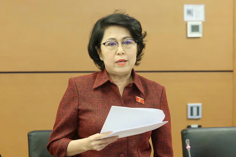 Dai bieu Quoc hoi To Thi Bich Chau (Doan TPHCM). Anh: Pham Dong