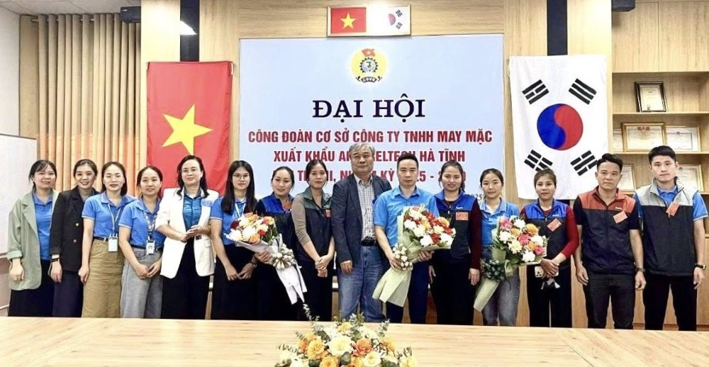 The Trade Union of Appareltech Ha Tinh Garment Company Limited held the 3rd Congress of Delegates for the 2025-2030 term. Photo: Ha Tinh Trade Union.