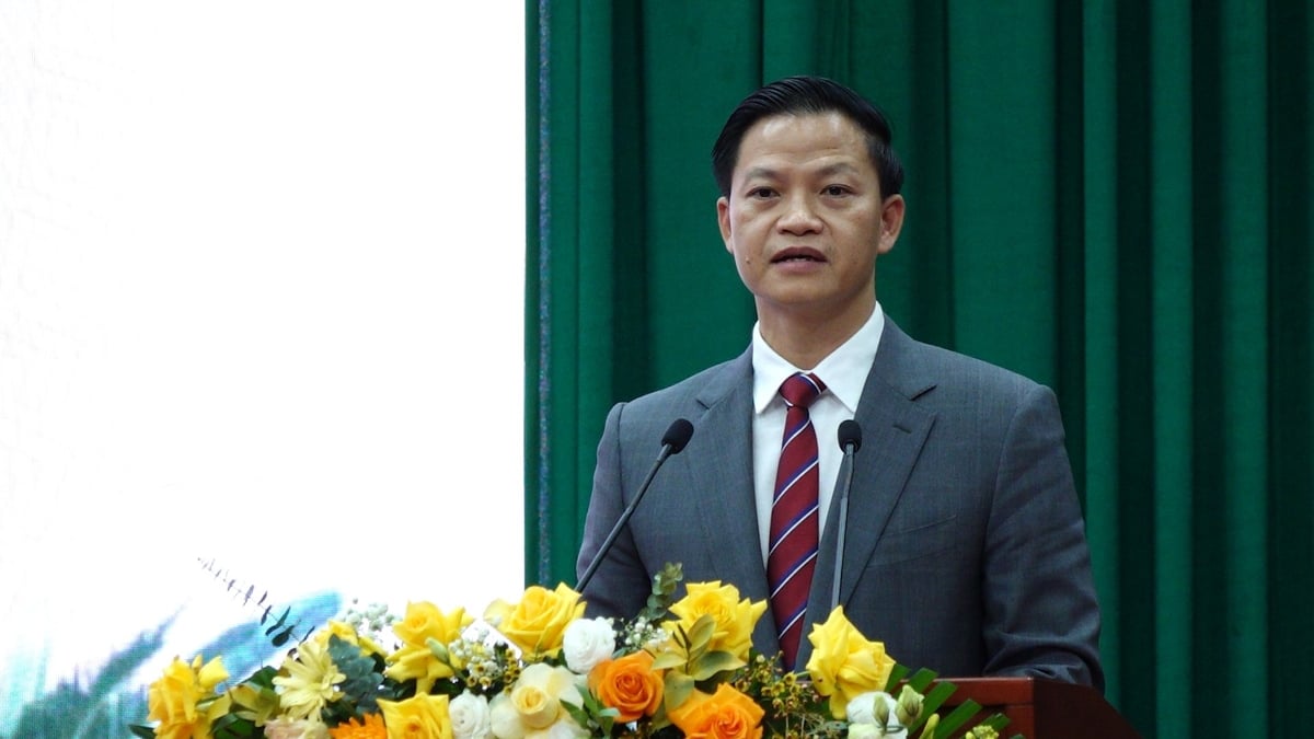 Chairman of Thai Nguyen Provincial People's Committee Vuong Quoc Tuan. Photo: Quang Linh