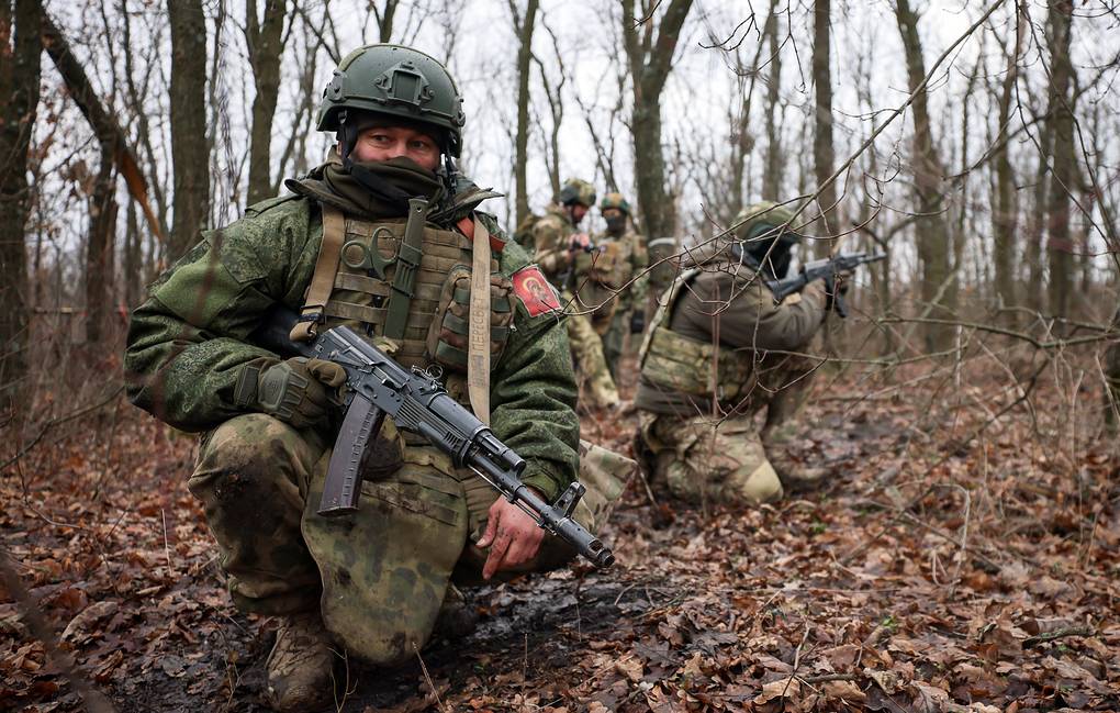 Russian soldiers on the battlefield. Photo: TASS