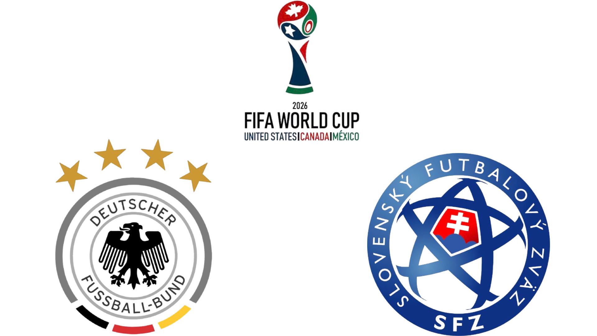 Alemania se enfrenta a Eslovaquia en la fase de clasificacion para la Copa Mundial de 2026. Grafico: Van An