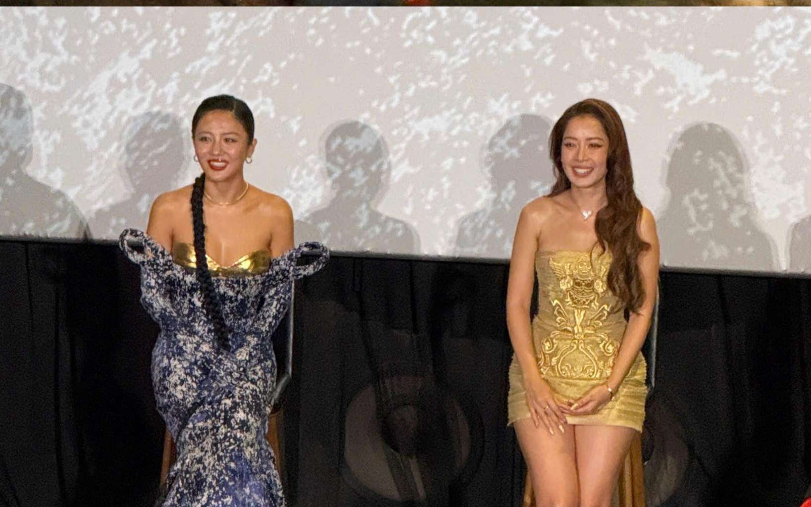 Chi Pu and Van Mai Huong reunite. Photo: Van Sang.