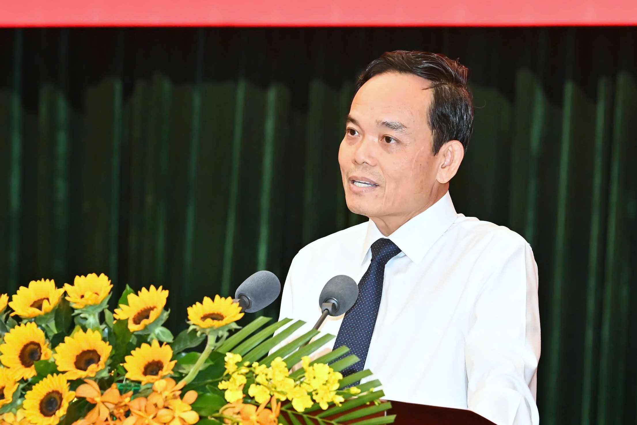 Ho Chi Minh City Party Secretary Tran Luu Quang spoke at the conference. Photo: Viet Dung