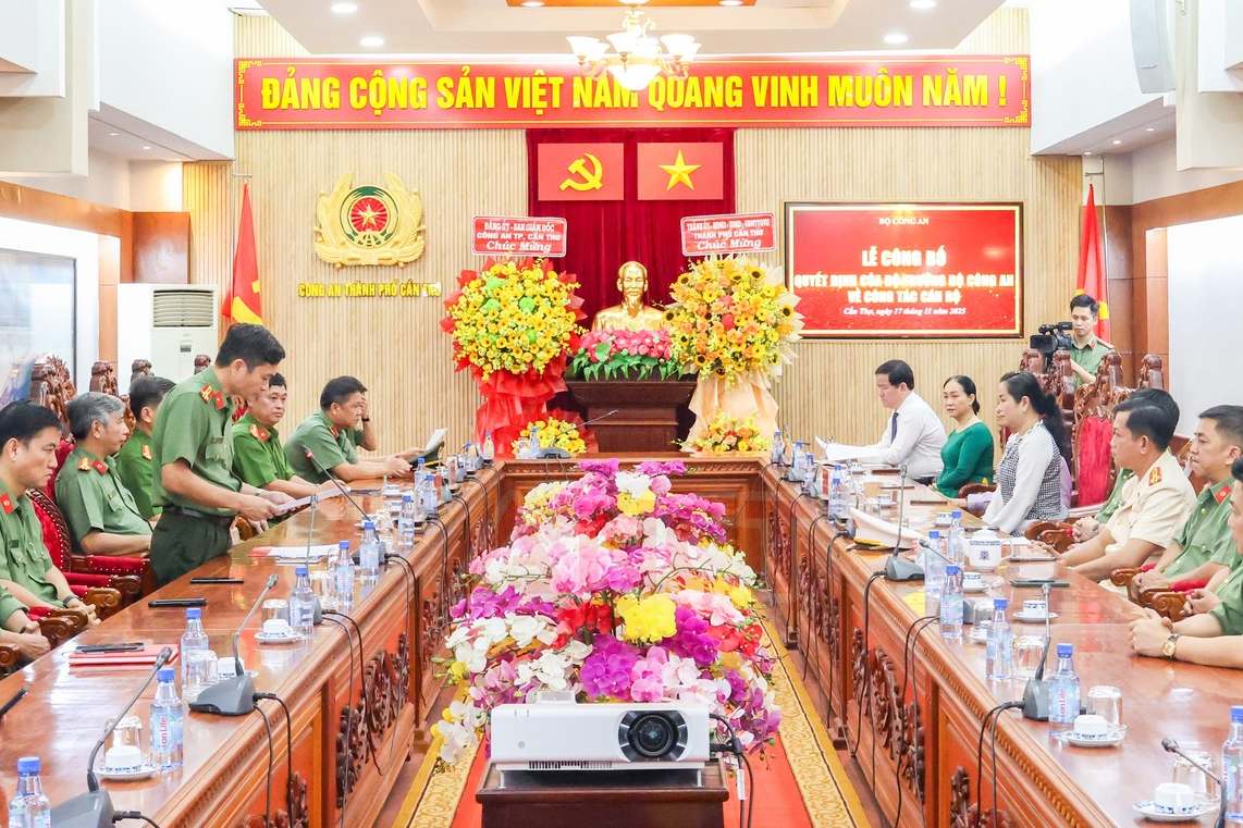 Quang canh buoi le. Anh: Cong an Can Tho