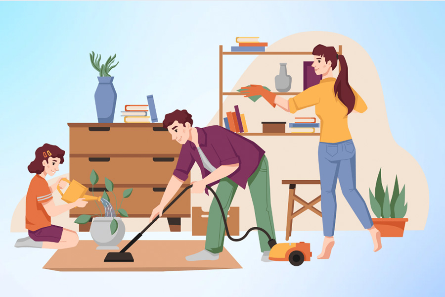 The role of games and activities in family building. Graphics: Thien Nhan