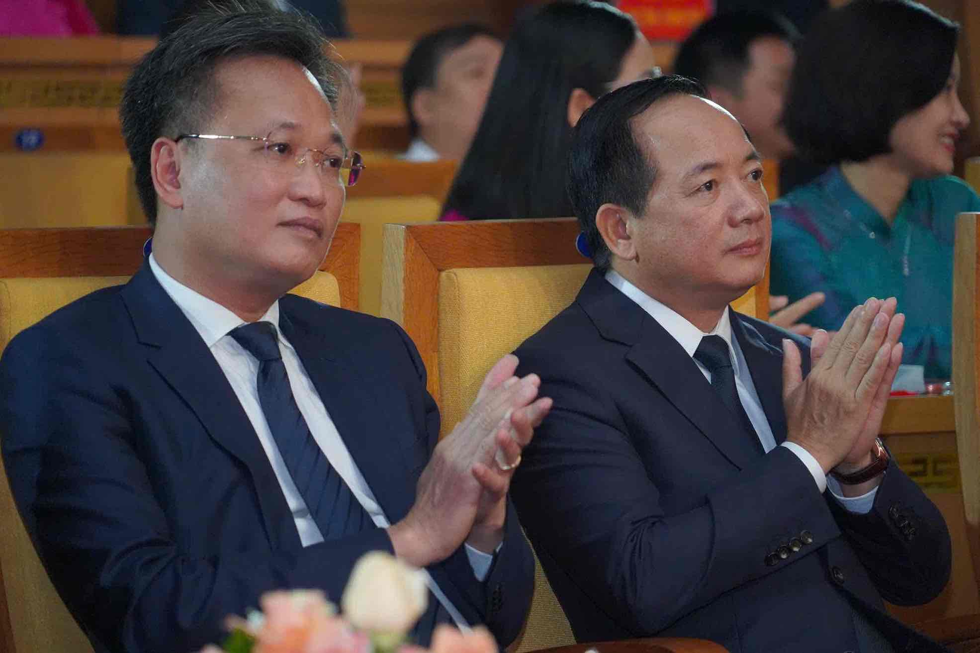 Bi thu Trung uong Dang Trinh Van Quyet du chuong trinh giao luu dien hinh tieu bieu tai Hung Yen. Anh: Mai Huong