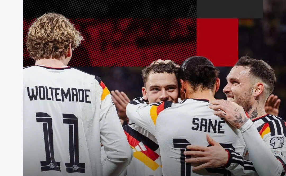 Alemania gana contundentemente a Eslovaquia para conseguir un billete directo para la Copa Mundial de 2026. Foto: DFB-Team