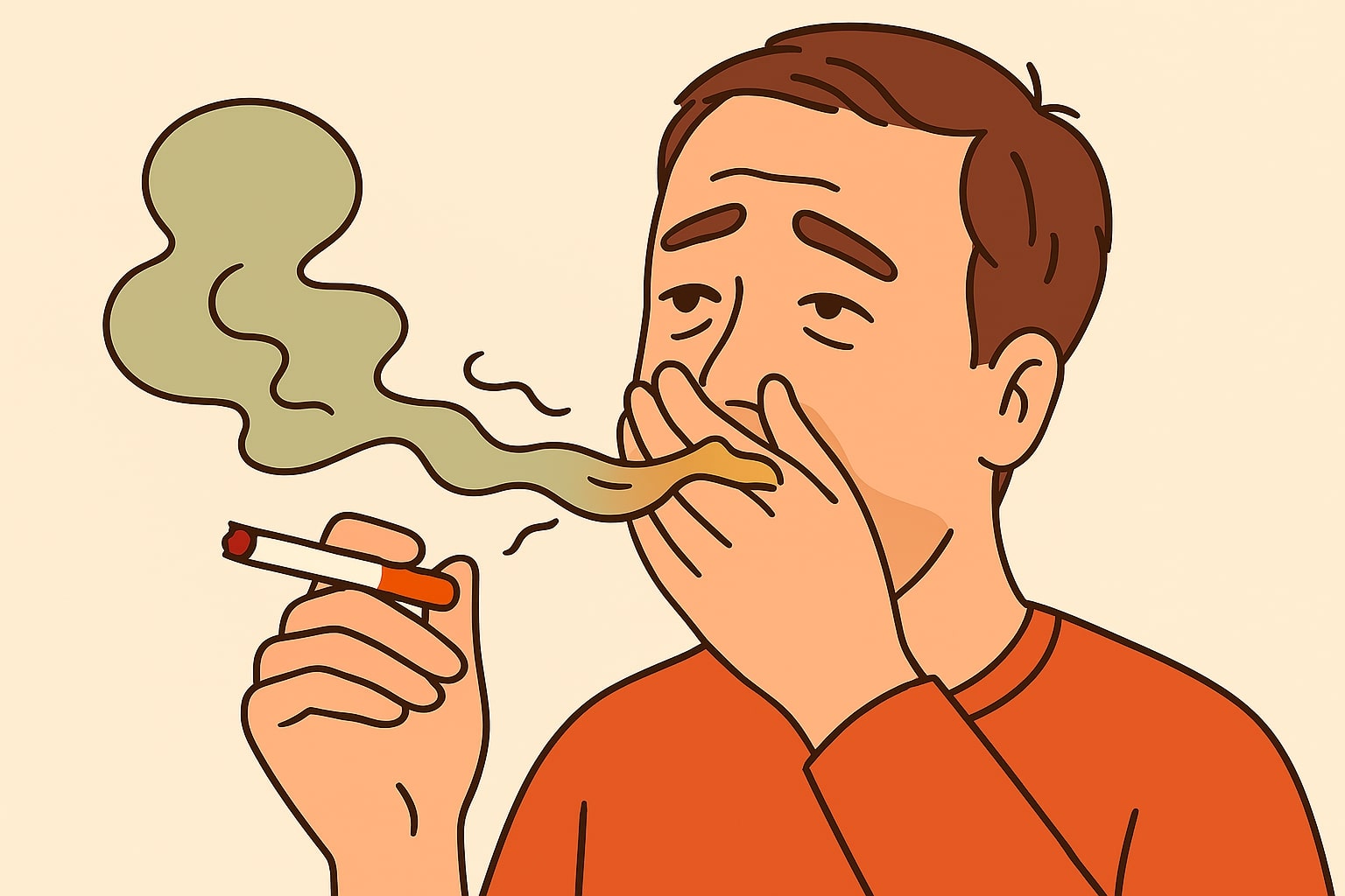 Smoking is the cause of yellow teeth, bad breath that cannot be cured. Graphics: Huong Giang