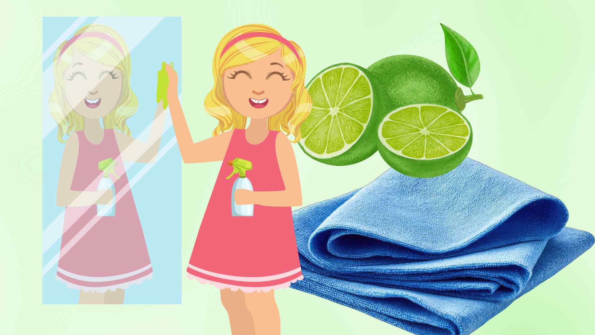 The secret to getting rid of debris from the bathroom mirror with simple ingredients. Graphic photo: Hoang Loc