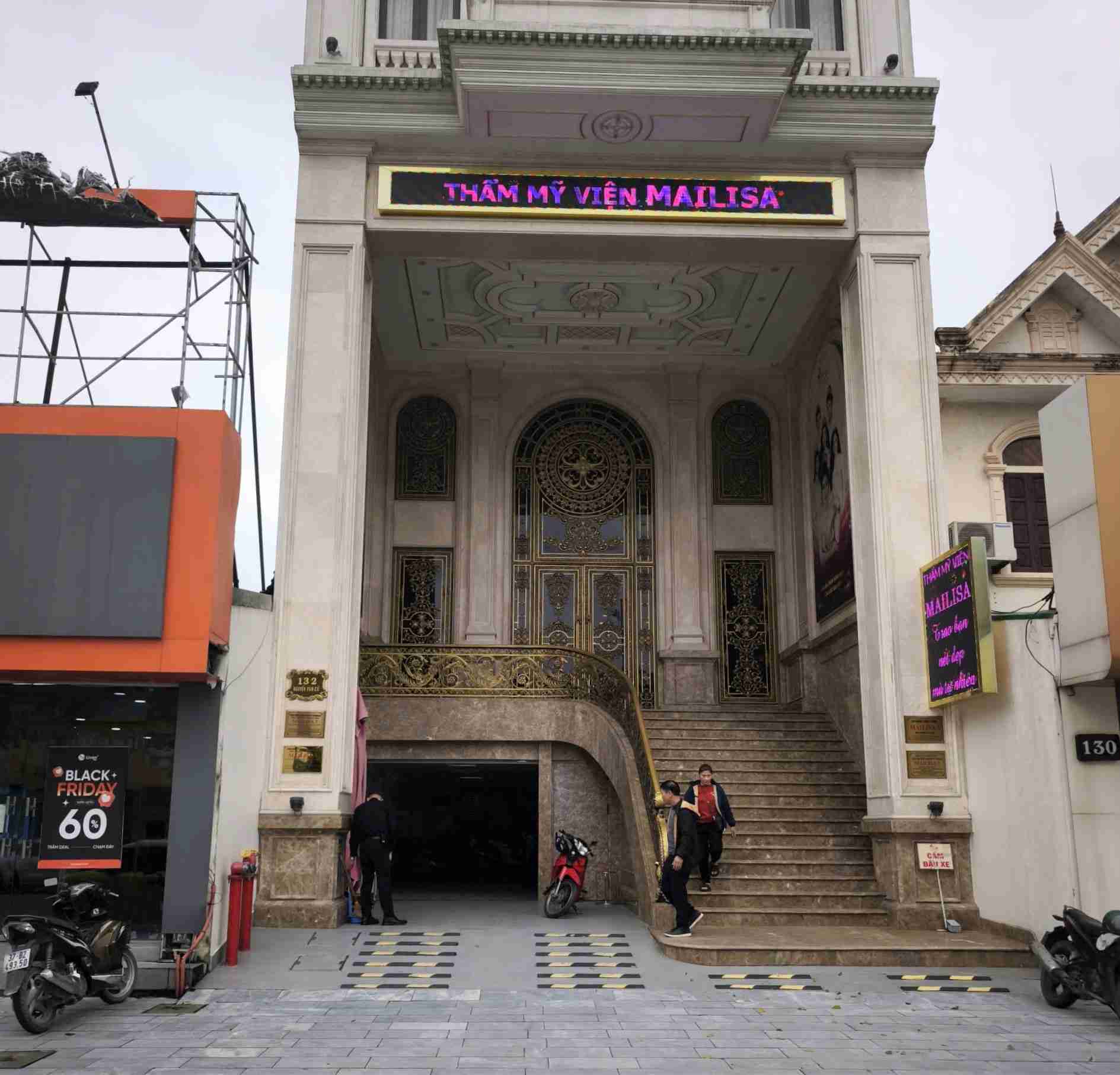 On November 18, 2025, Mailisa 132 Nguyen Van Cu Aesthetic Institute (Truong Vinh Ward, Nghe An) is temporarily suspending its services to serve the inspection of the authorities. Photo: Quang Dai