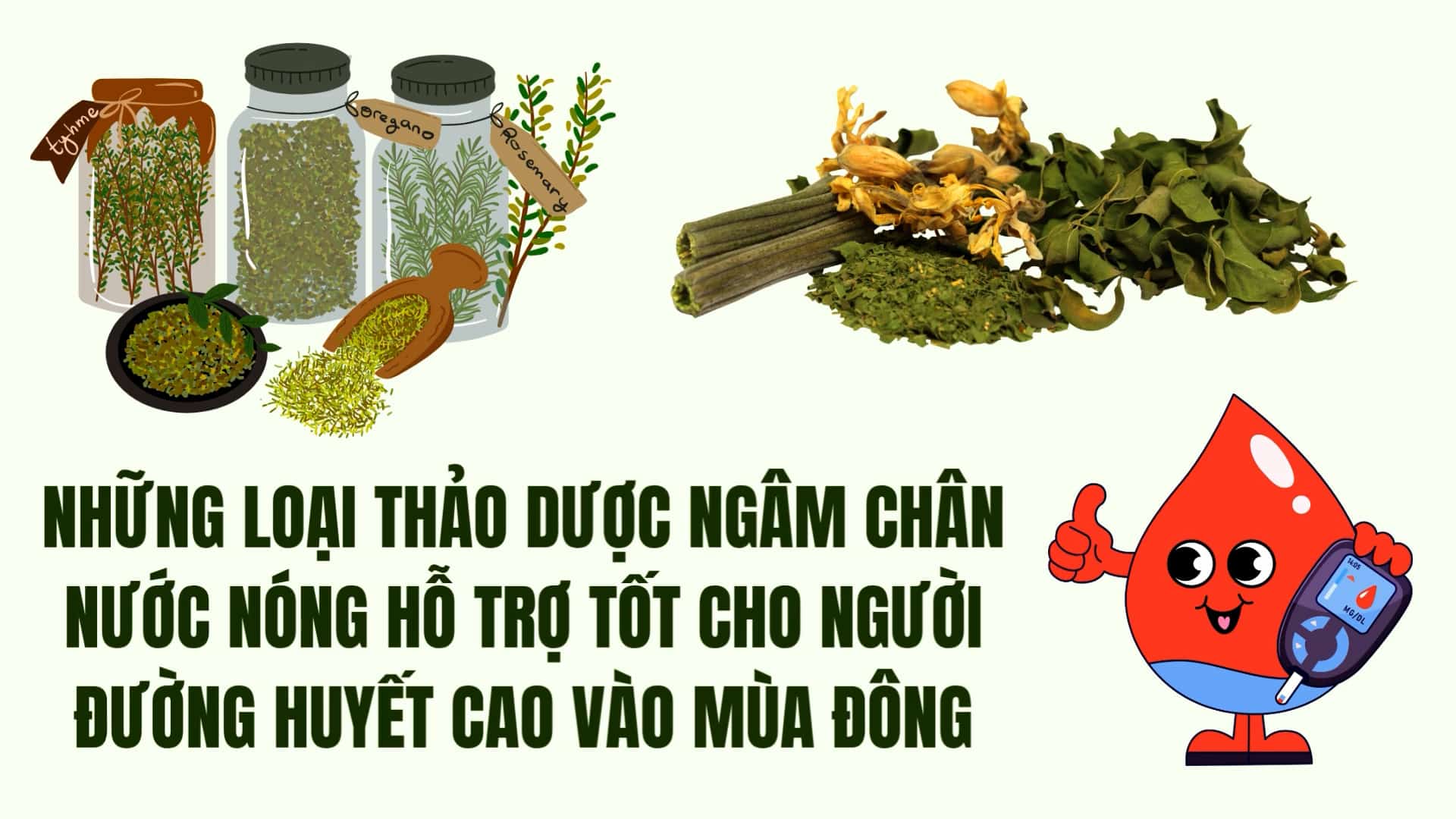 Herbs soaked in hot water are good for people with blood sugar in winter