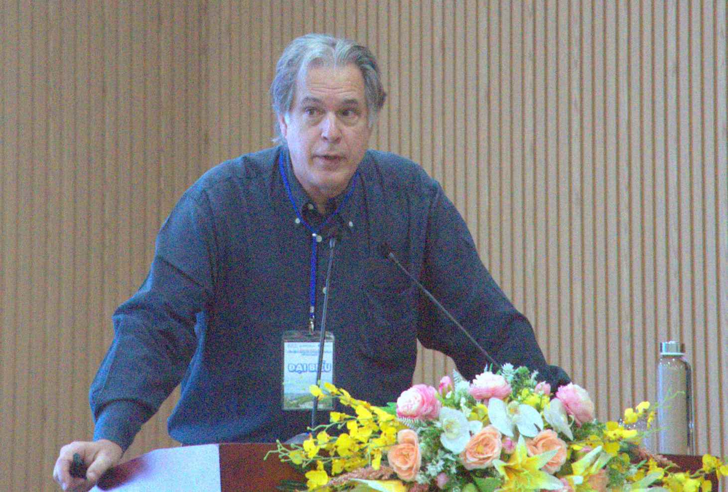 TS. Lovatelli Alessandro, chuyen gia thuy san, To chuc Luong nong quoc te (FAO) chia se nuoi cua ben vung. Anh: Nhat Ho