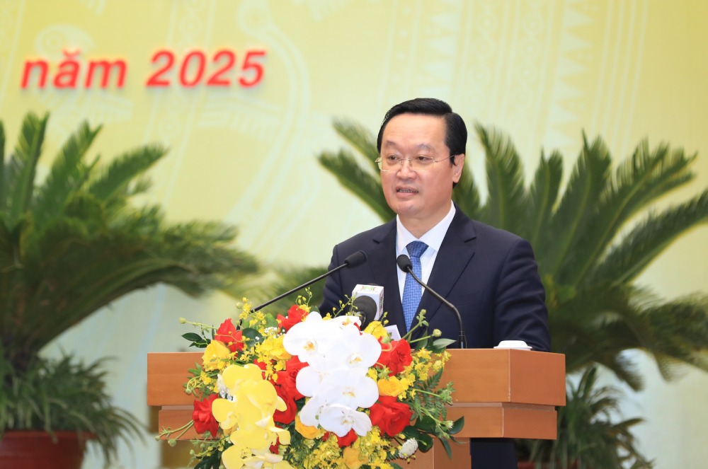 Mr. Nguyen Duc Trung was elected to hold the position of Chairman of the Hanoi People's Committee for the 2021-2026 term. Photo: Hanoi.gov.vn