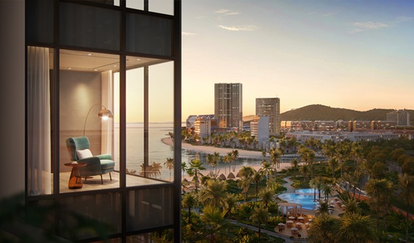 Aria Bay,에서 각 층의 공간은 건축 양식 자연 및 엄선된 경험의 조화입니다. 사진: BIM Land