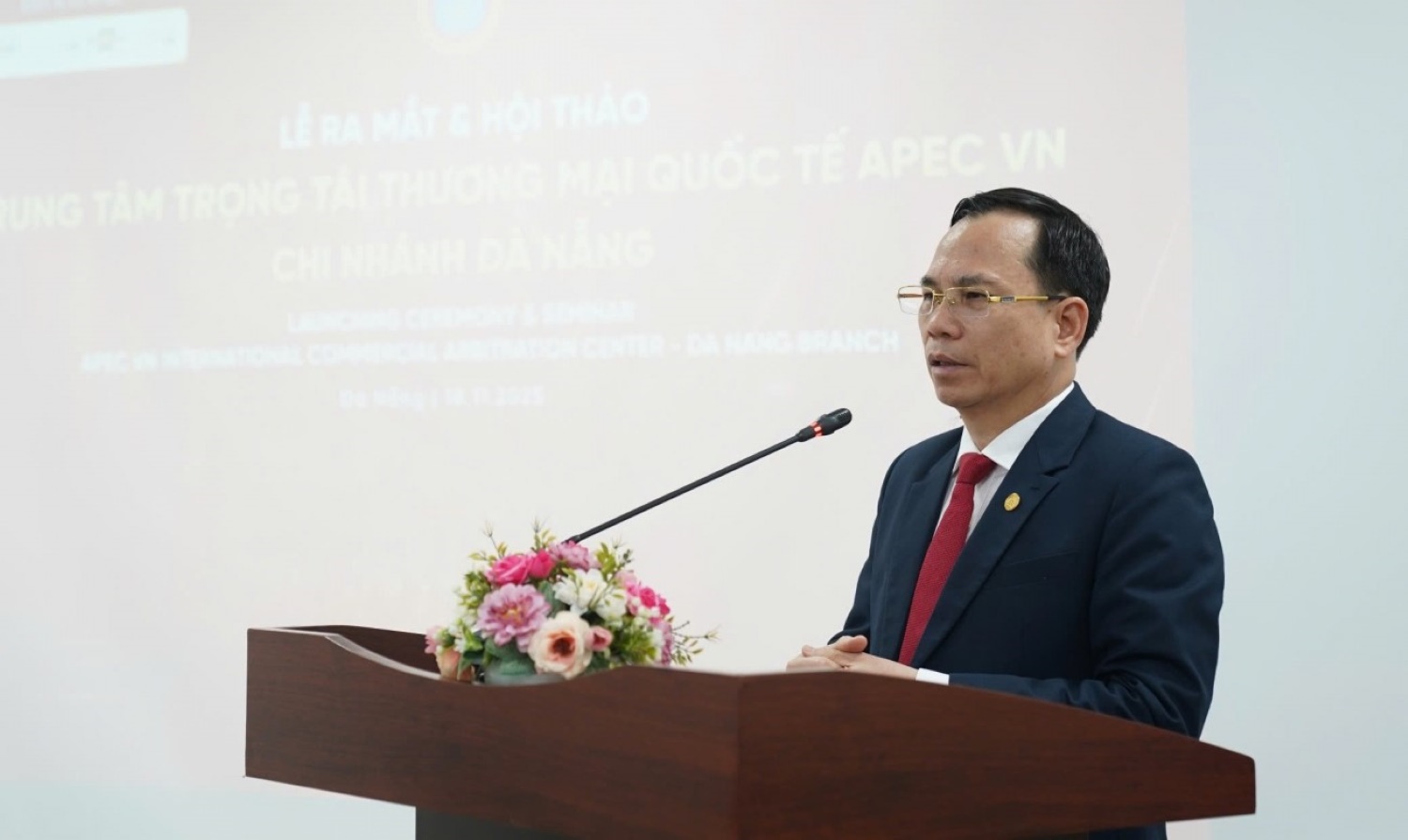 Ong Nguyen Thanh Hong – Giam doc So Khoa hoc va Cong nghe TP Da Nang phat bieu tai su kien. Anh: Cong Tam  