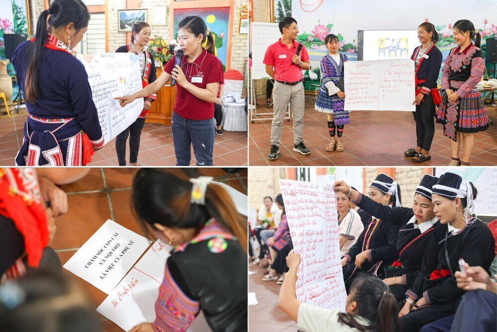 Phu nu dan toc thieu so tim hieu dinh kien khuon mau gioi. Ảnh: Lan Linh