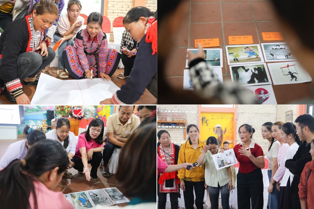 Tham du vien hoc cach nhan dien cac hinh thuc bao luc bao luc gia dinh va phan tich nguyen nhan, hau qua cua chung. Ảnh: Lan Linh 