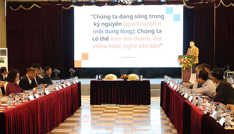 Delegates attending the workshop organized by the Center for Journalism Professional Development - Vietnam Journalists Association. Photo: Dieu Anh