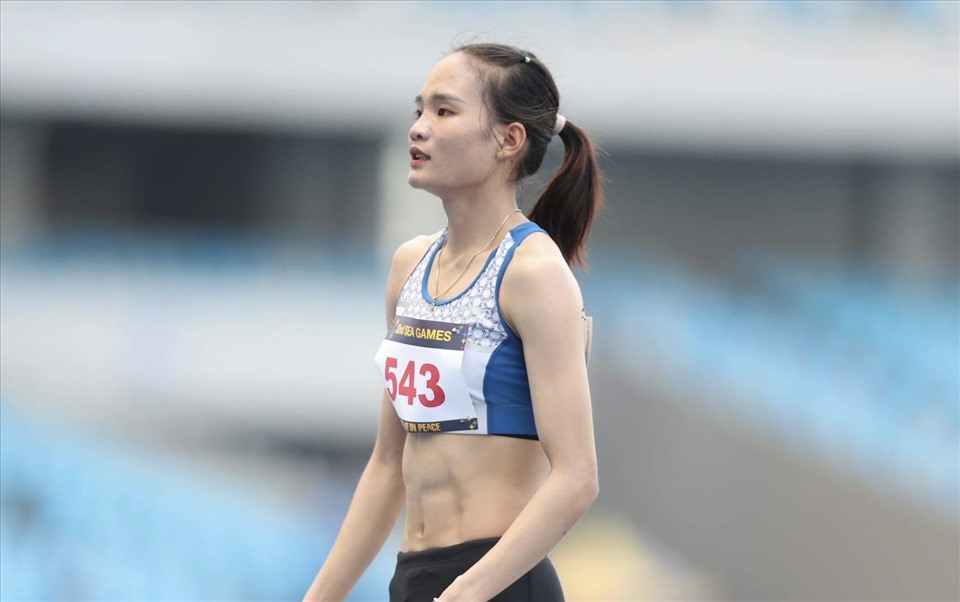 Athlete Nguyen Thi Thu Ha has just finished her training program in China to prepare for the 33rd SEA Games. Photo: Provided by human resources