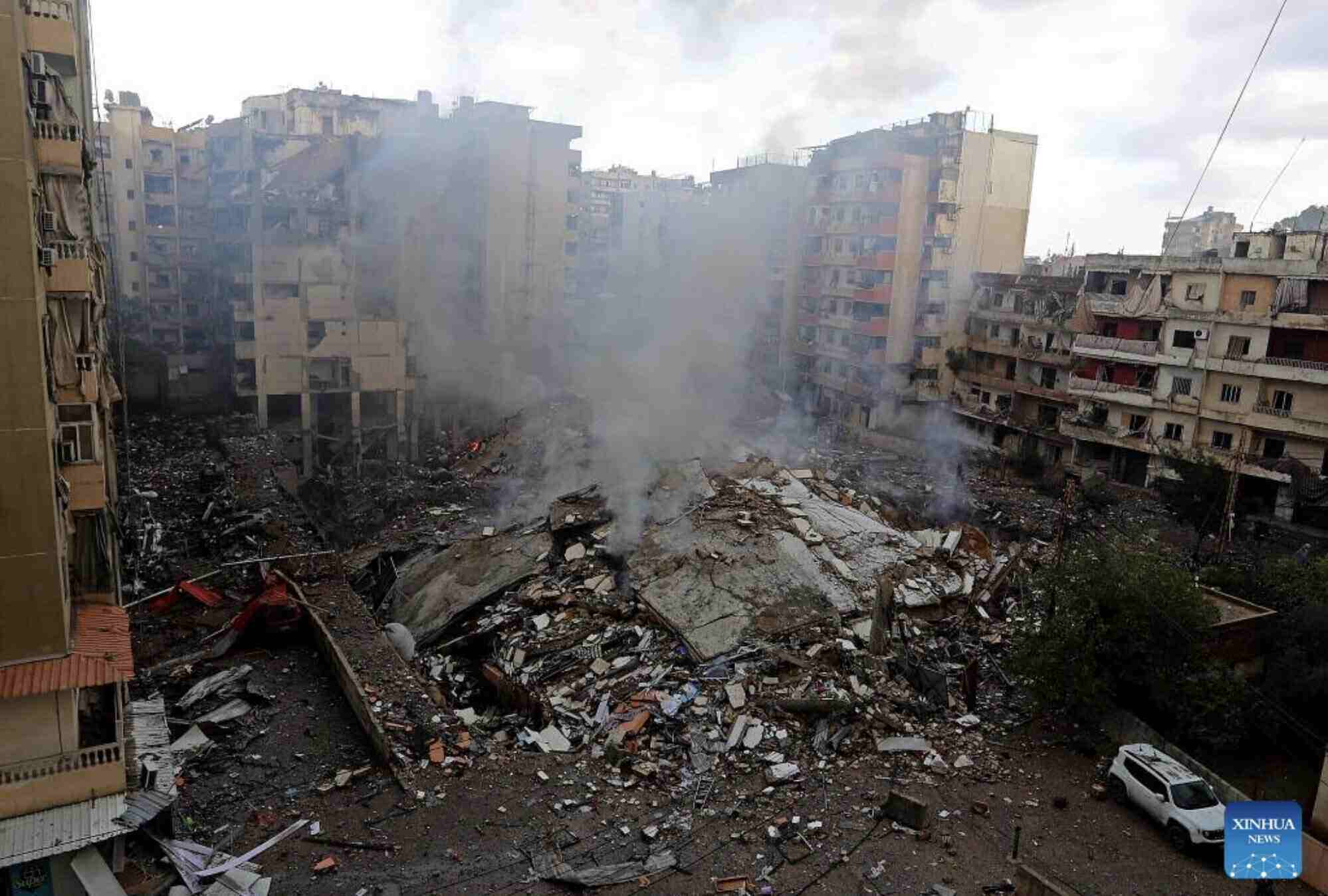 An Israeli attack on Lebanon. Photo: Xinhua