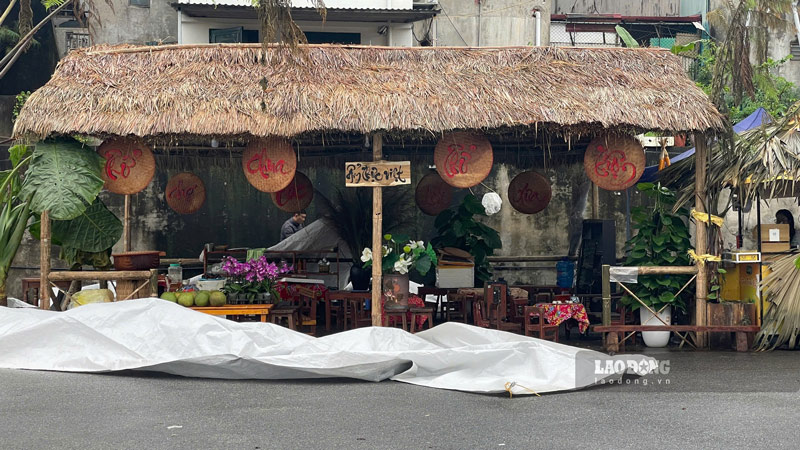 Cac gian hang voi nhieu dac san gop phan thu hut nguoi dan va du khach dip le hoi. Anh: Dinh Dai