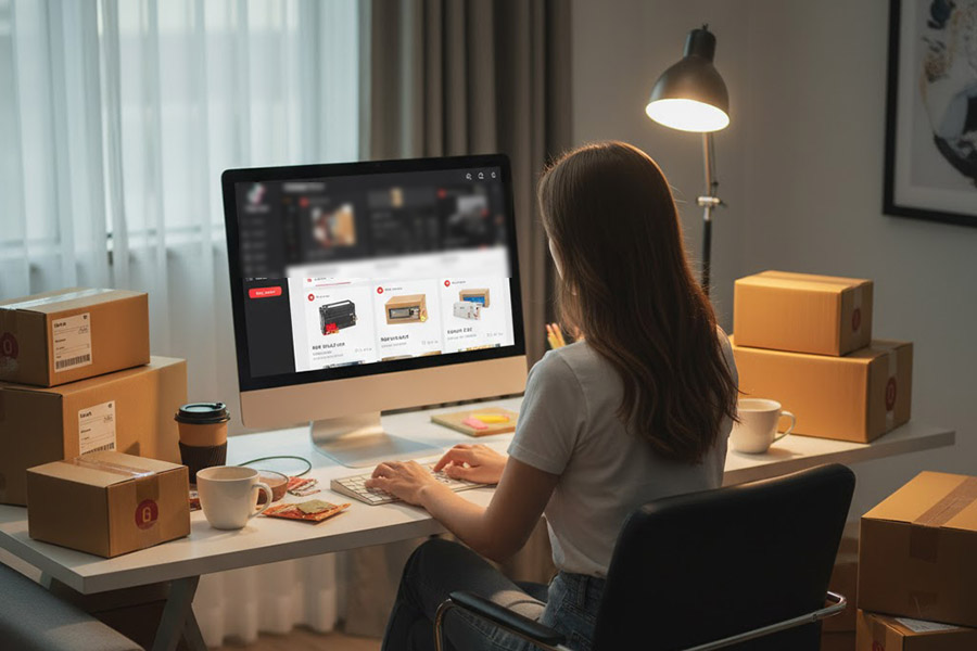 Viec mua hang tren cac trang mang xa hoi, san thuong mai dien tu ngay cang duoc nguoi dan ua chuong boi mat hang rat da dang, thao tac nhanh chong. Anh minh hoa: Do AI tao ra