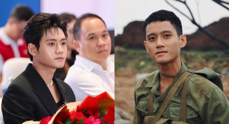 Actor of the movie Red Rain - Dinh Khang. Photo: Film crew, organizers.