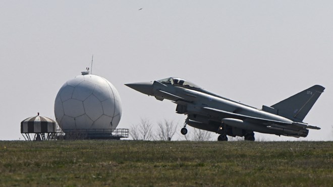 The plane was at Mihail Kogalniceanu Air Force Base near Constanta, Romania. Photo: AFP